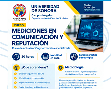 Foto Ofrece Unison Nogales curso de mediciones en comunicación y reputación