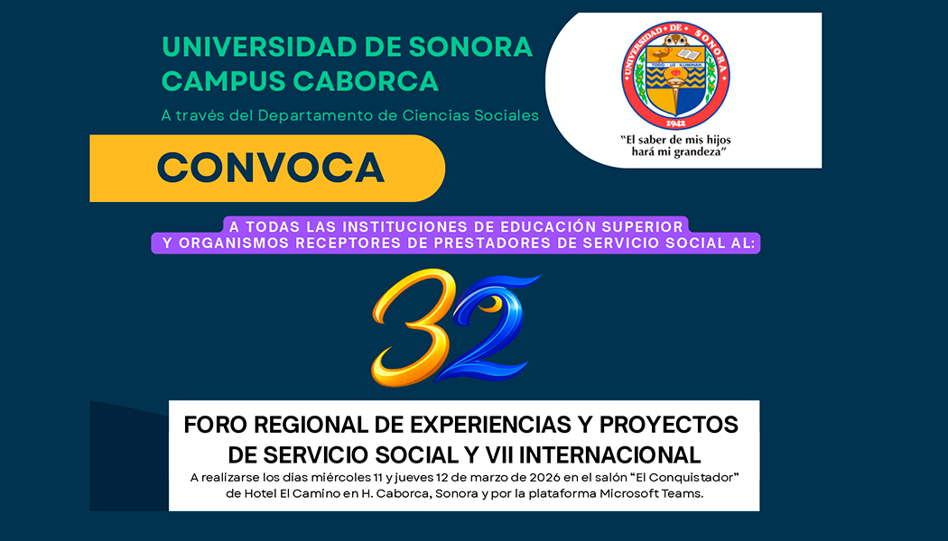 Foto Invita Unison Caborca al XXXII Foro Regional de Servicio Social