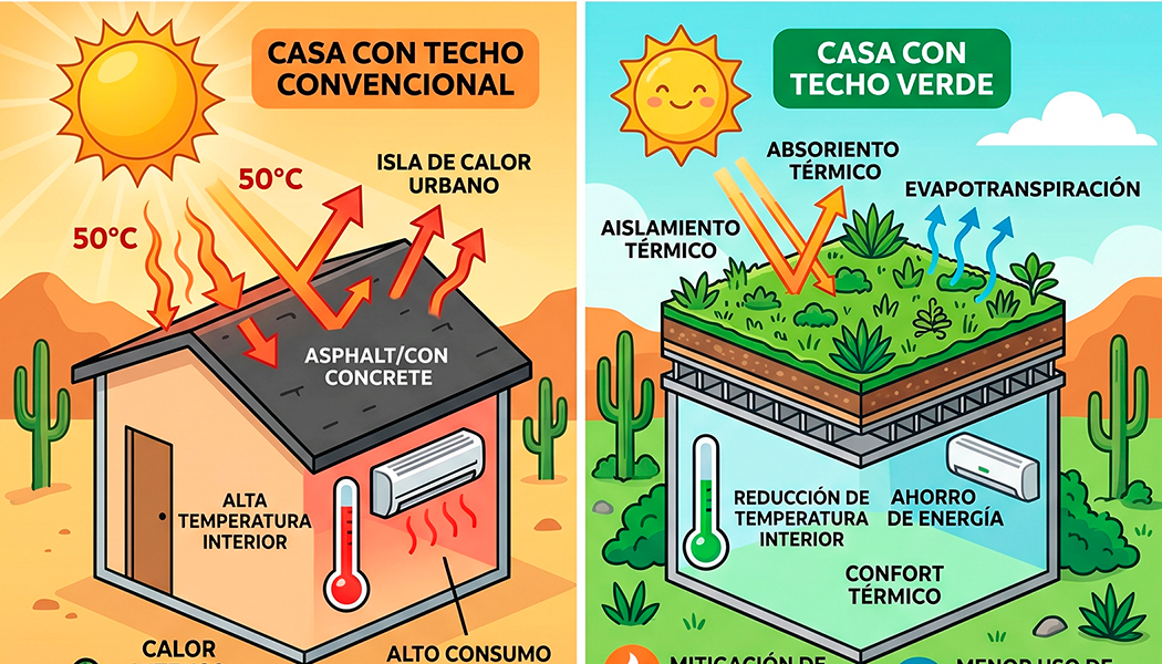 Foto Analizan el impacto de techos verdes para mitigar el calor de la ciudad de Hermosillo