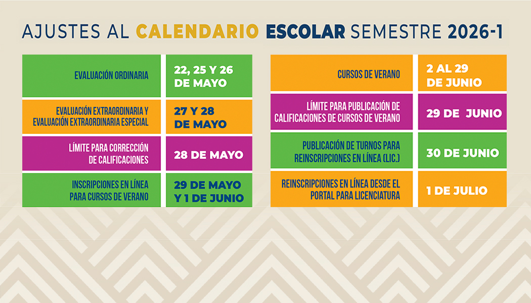 Foto Realiza Unison ajustes al calendario escolar del semestre 2026-1
