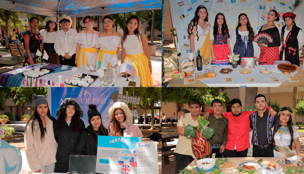 Foto Estudiantes de Turismo dan la vuelta al mundo con exposición de continentes