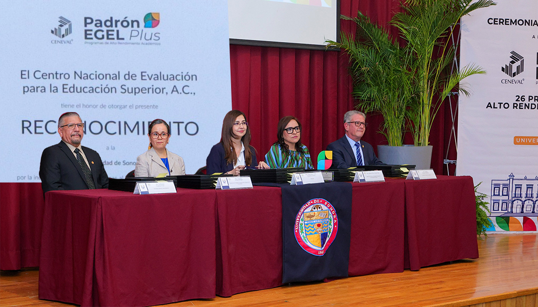 Foto Reconoce Ceneval a la Universidad de Sonora por programas de alto rendimiento académico  
